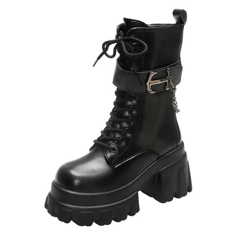 Sewing Latex - Botas de cuña ocultas para mujer