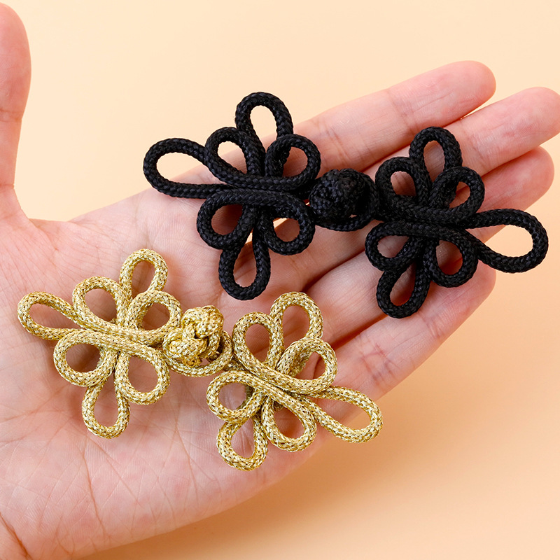Button Hole Cutter - Botones Cheongsam de alambre dorado con