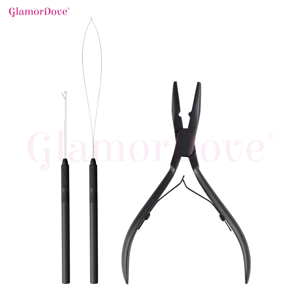 Needle Threader Tool - GlamorDove Kit de herramientas para extensión