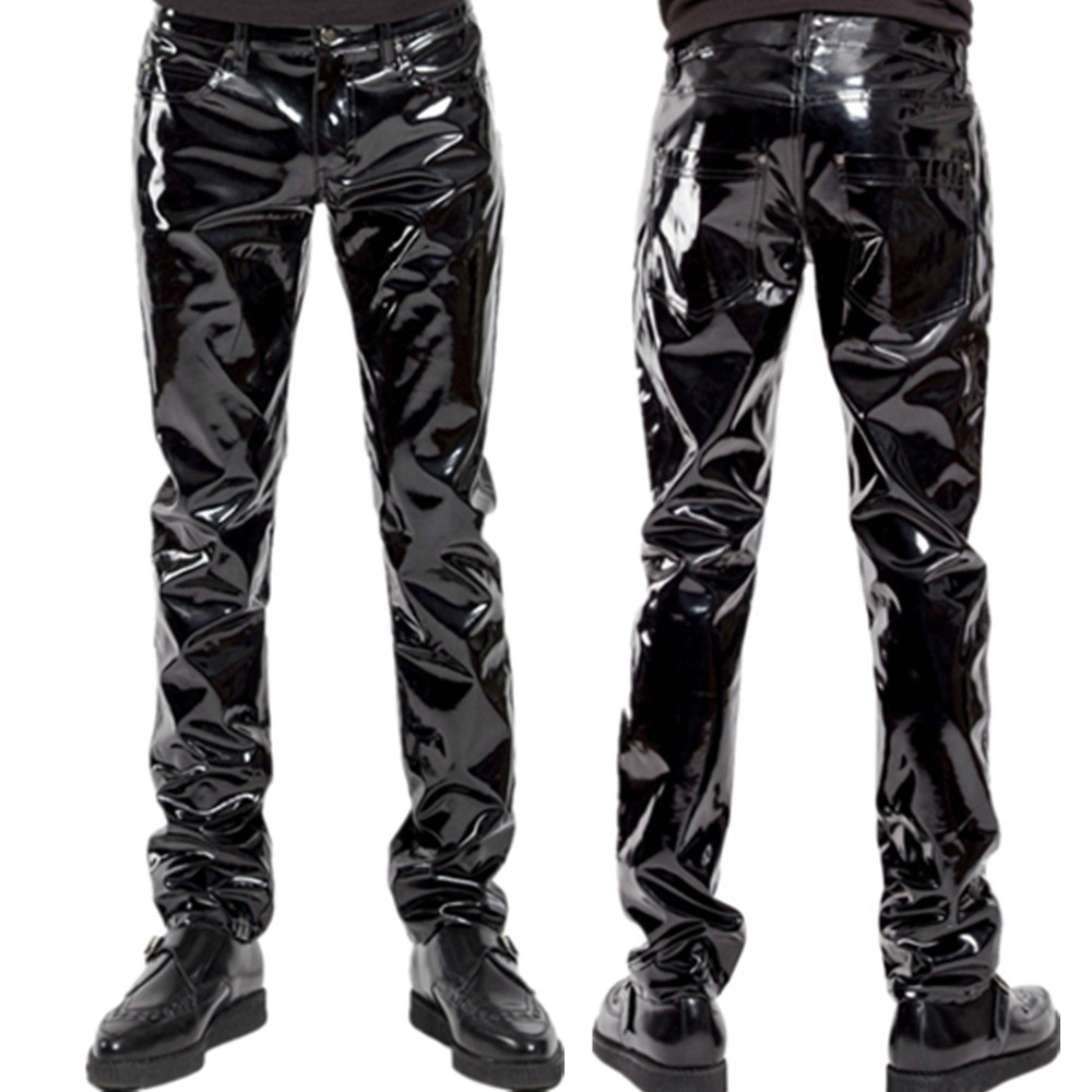 Sewing Latex - Pantalones de látex de PVC brillante