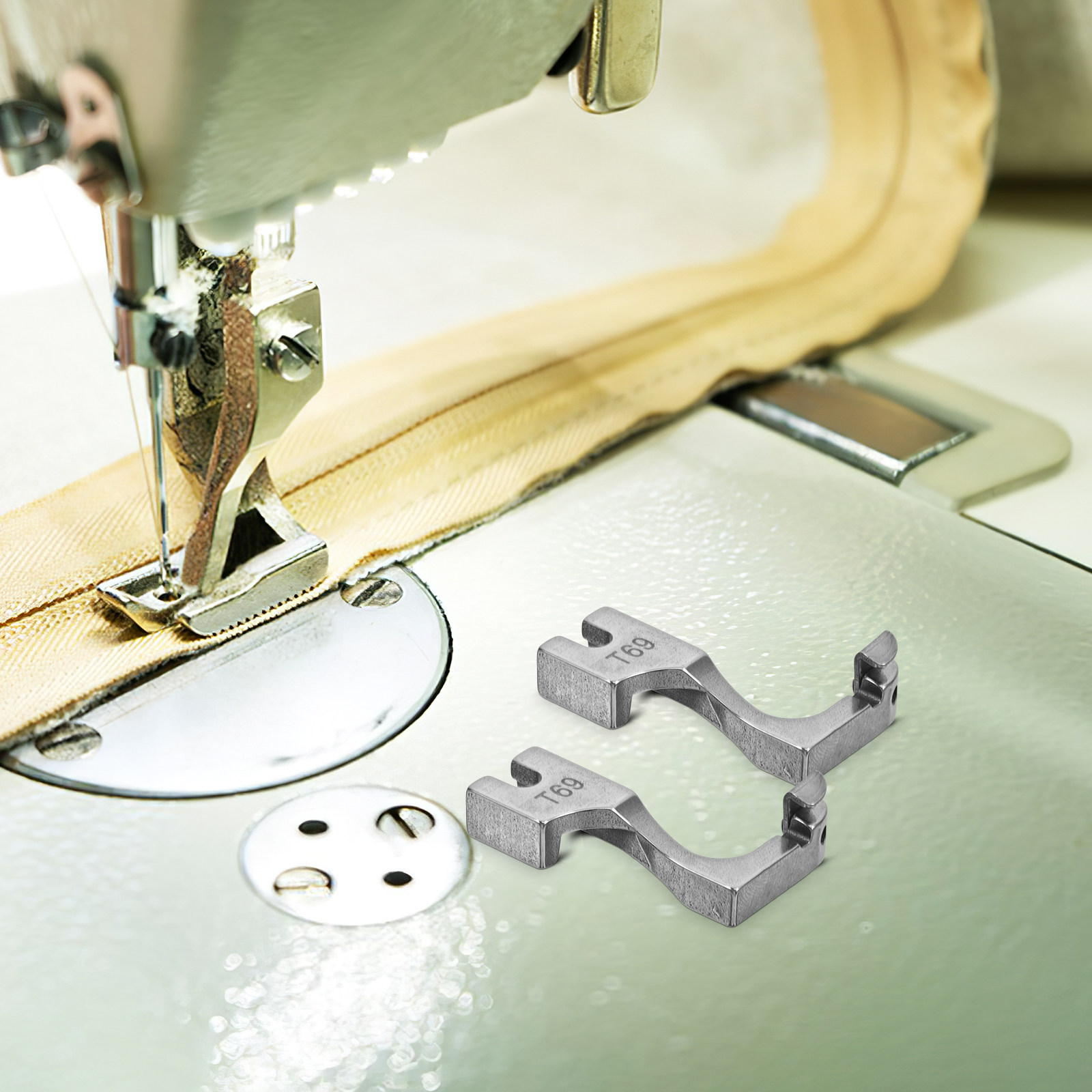 Zipper Foot Presser - 2 Piezas de Prensatelas Ajustable para