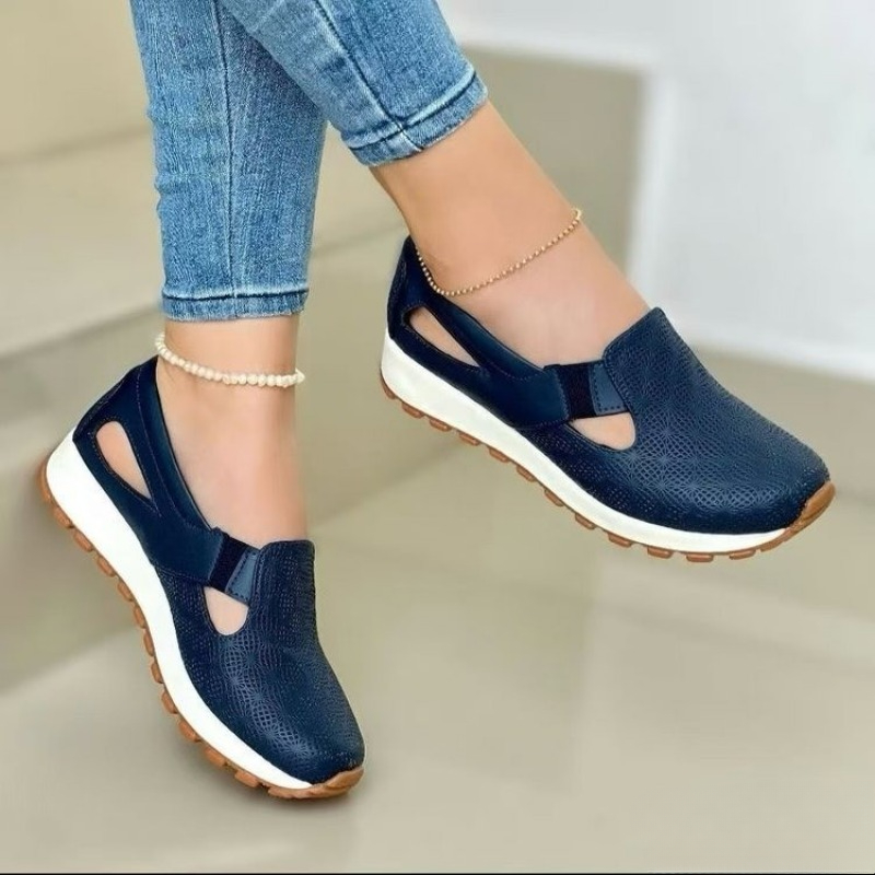 Sewing Latex - Mocasines de malla para mujer, zapatillas