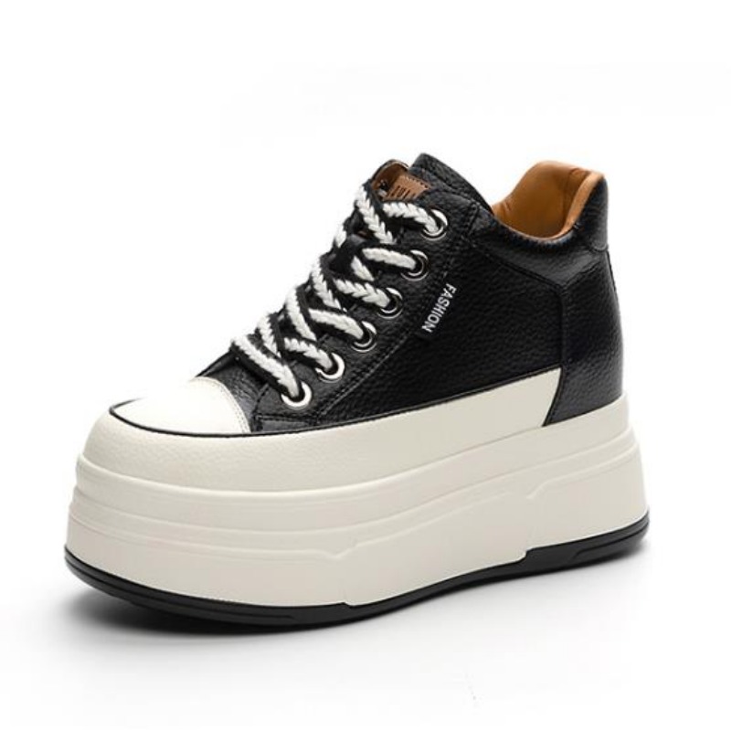 Sewing Latex - Zapatos vulcanizados de piel auténtica de