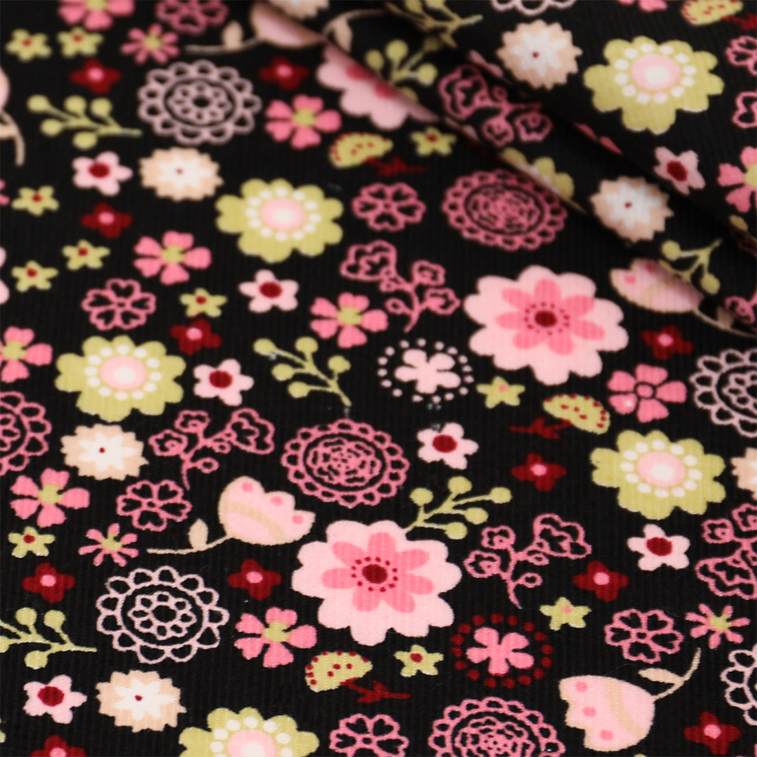 Tela de pana con estampado flo - Textile Sewing Patterns reseña y precio