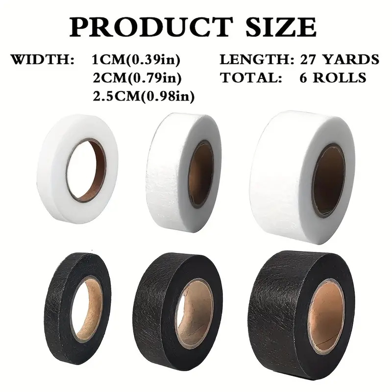 4 rollos de cinta adhesiva de  - Hem Tape Fusible reseña y precio