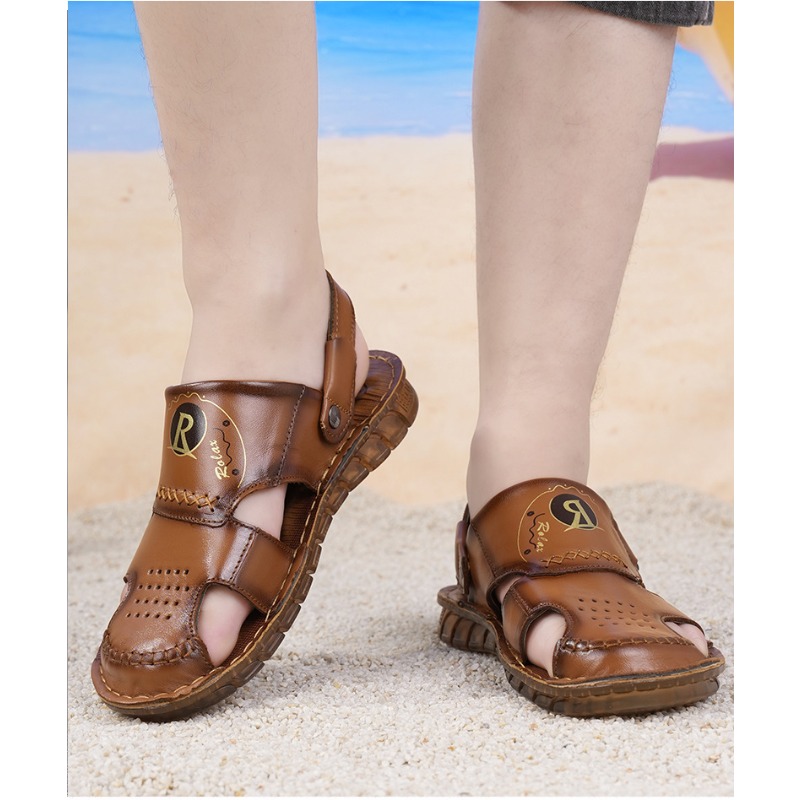 Sandalias de hombre de cuero r - Sewing Latex reseña y precio