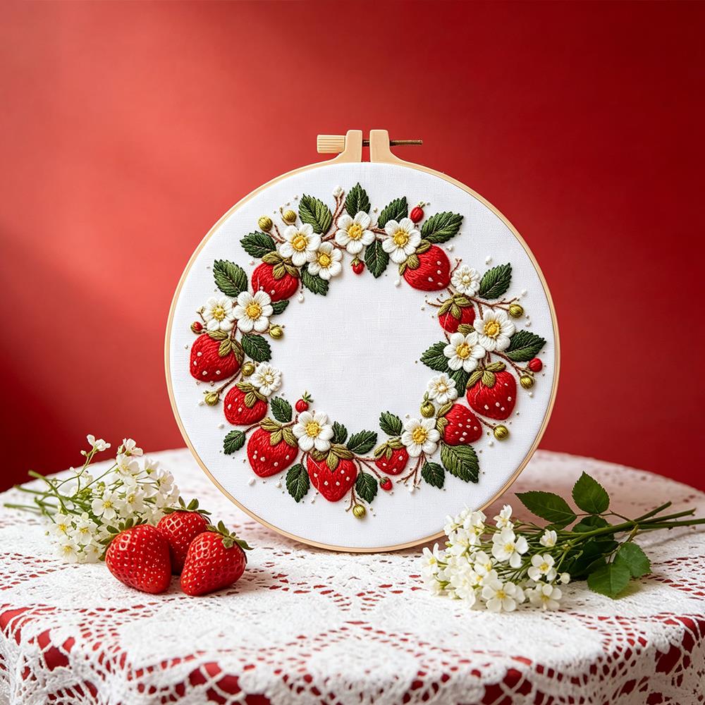 Kit de bordado de plantas y fl - Textile Sewing Patterns reseña y precio