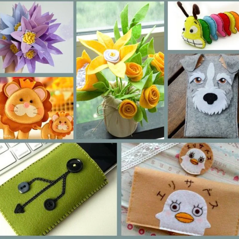 Hojas de tela de fieltro, colo - Is Sewing A Textile Craft reseña y precio