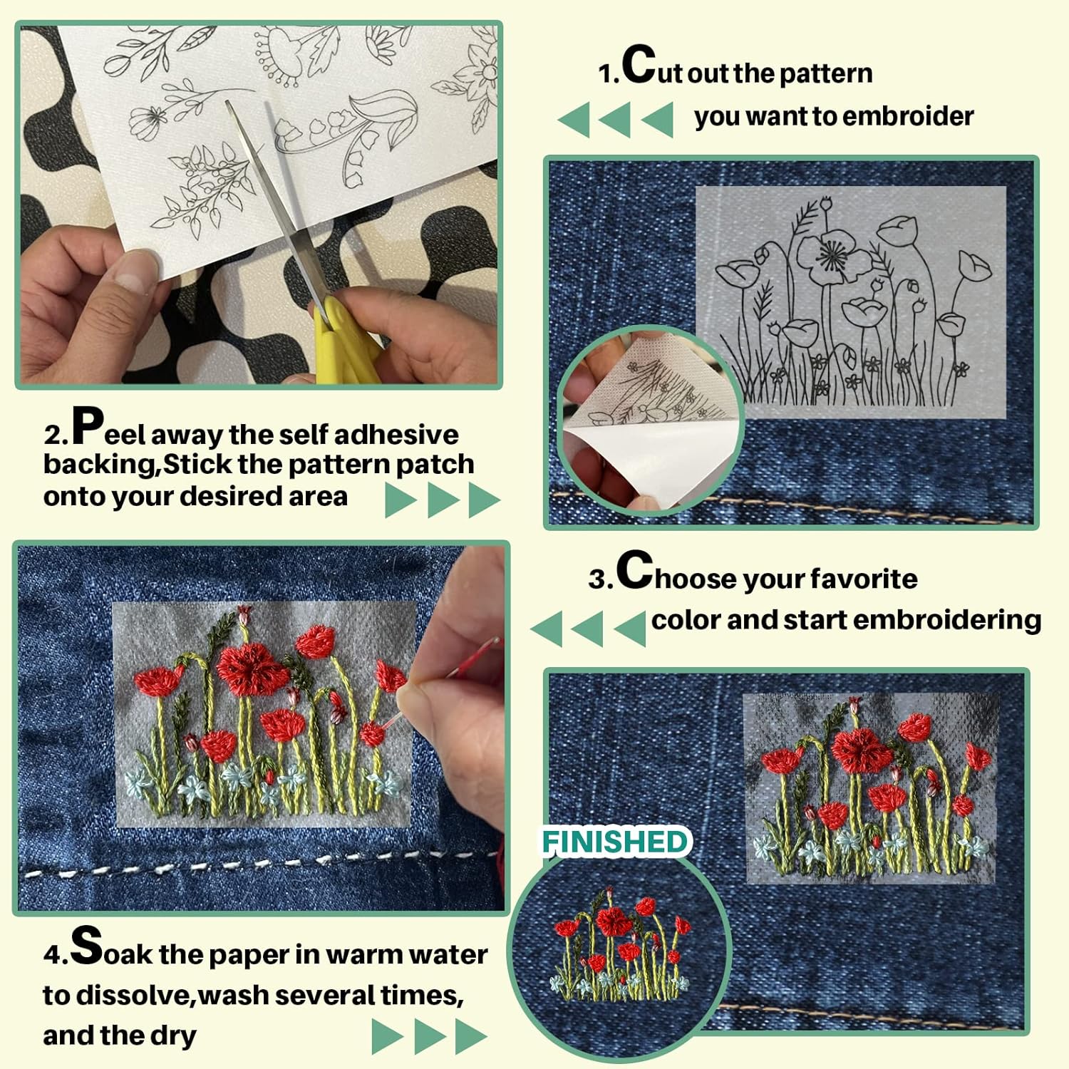 Estabilizador soluble en agua  - Textile Sewing Patterns reseña y precio