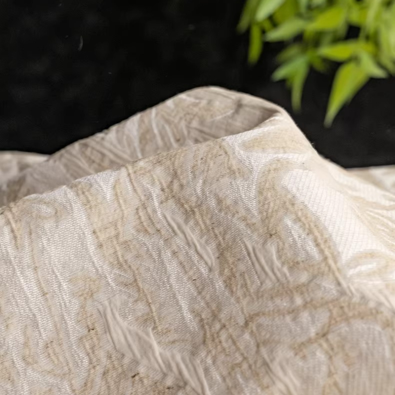 Tela Jacquard de Lino Beige co - Is Sewing A Textile Craft reseña y precio