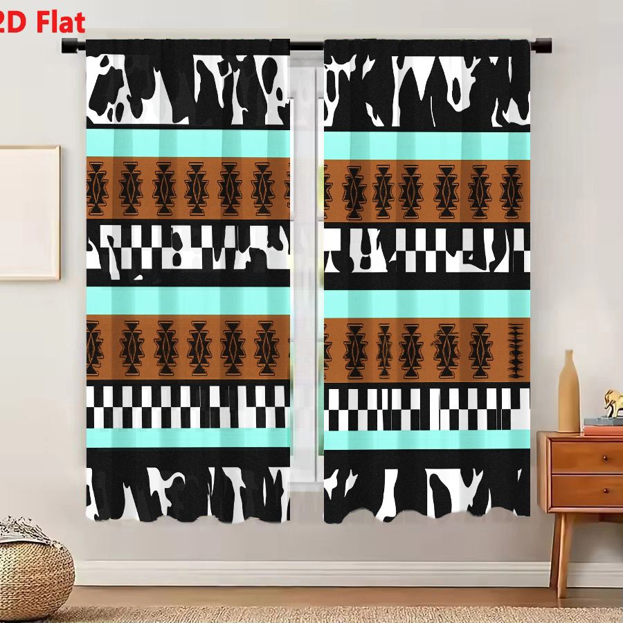 2 Cortinas con Patrón Tribal A - Century Textile & Sewing Supply Hours reseña y precio