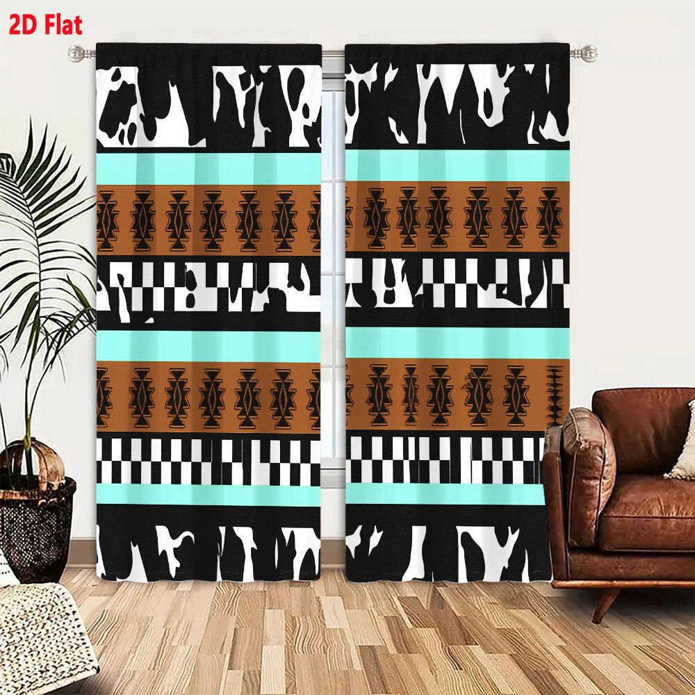 2 Cortinas con Patrón Tribal A - Century Textile & Sewing Supply Hours reseña y precio