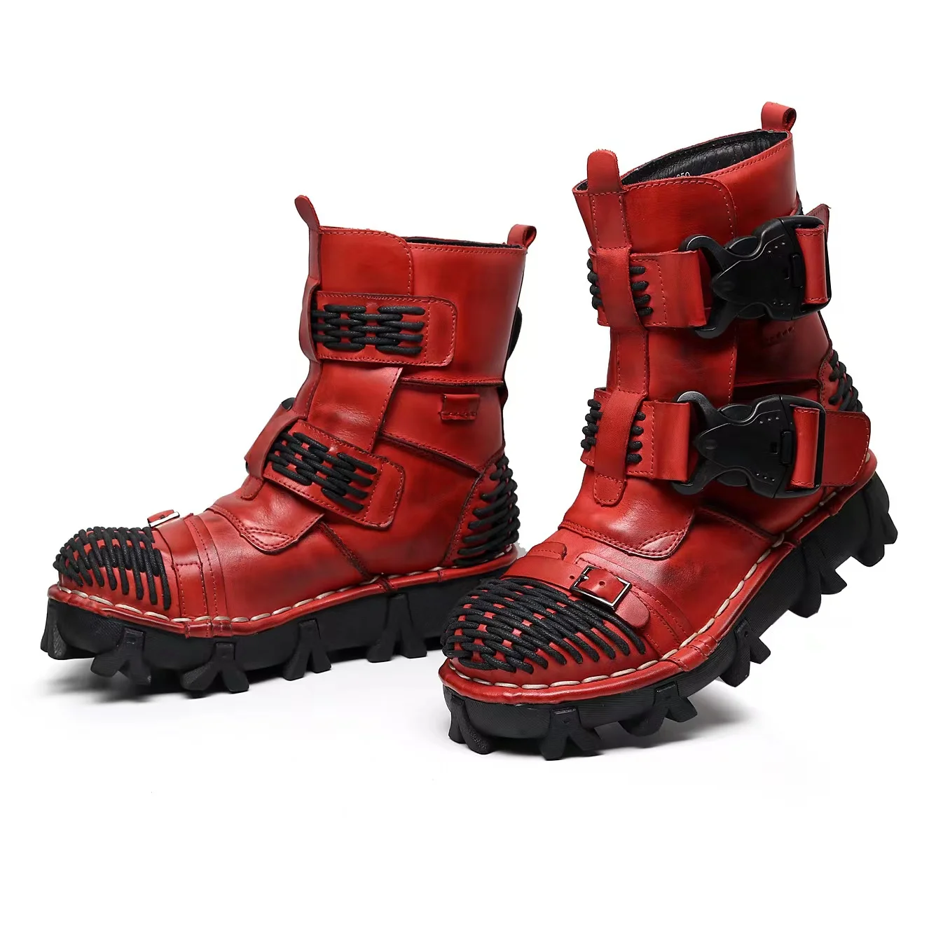 Botas de moto de cuero genuino - Sewing Latex reseña y precio