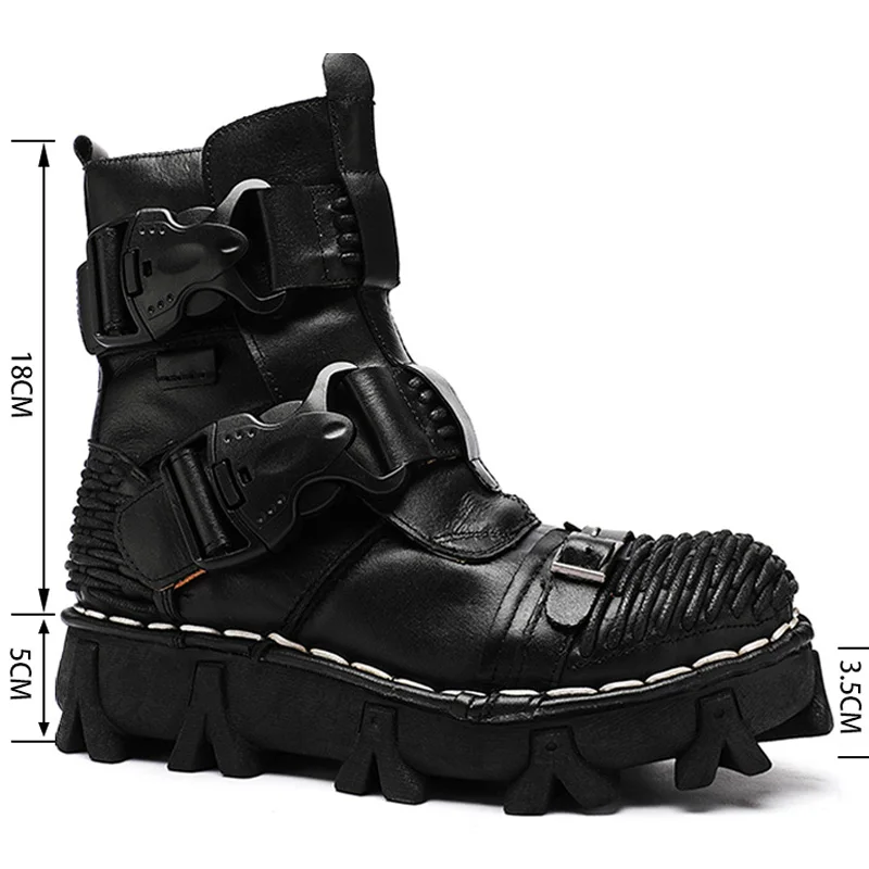Botas de moto de cuero genuino - Sewing Latex reseña y precio