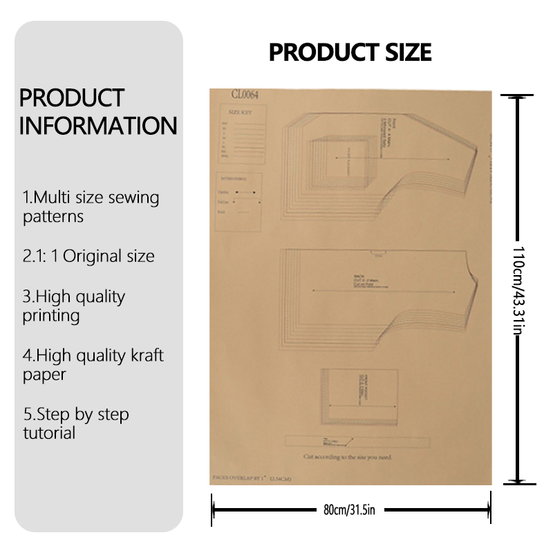Patrones de costura para chale - Textile Sewing Patterns reseña y precio