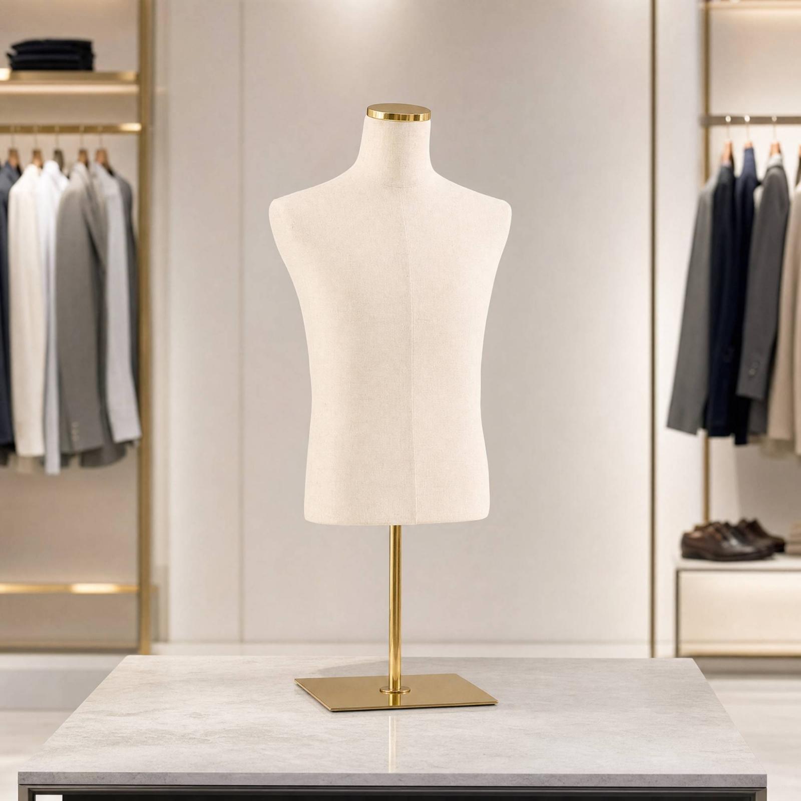 Maniquí masculino de medio cue - Dress Form Mannequin reseña y precio