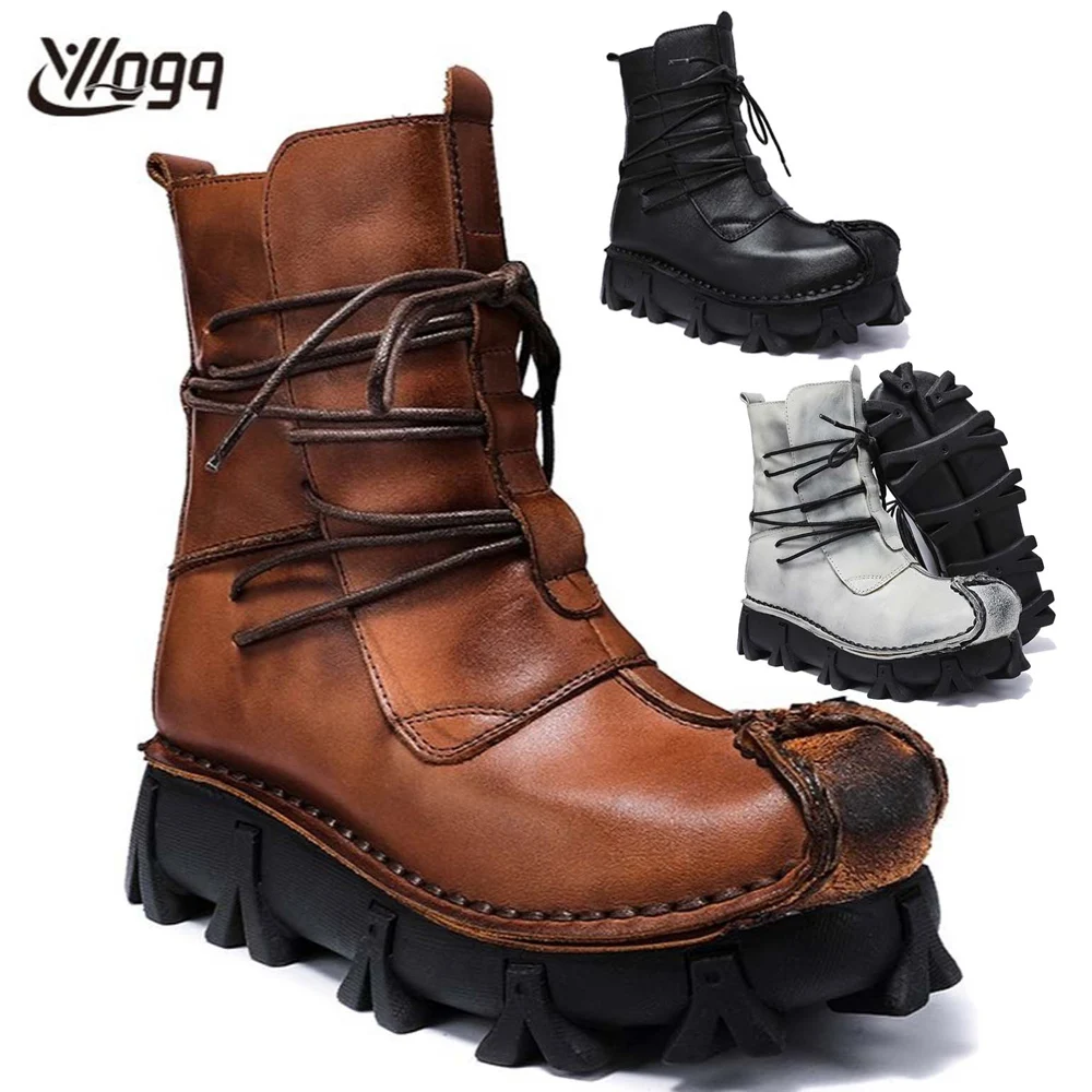 Botas con calavera de cuero ge - Sewing Latex reseña y precio