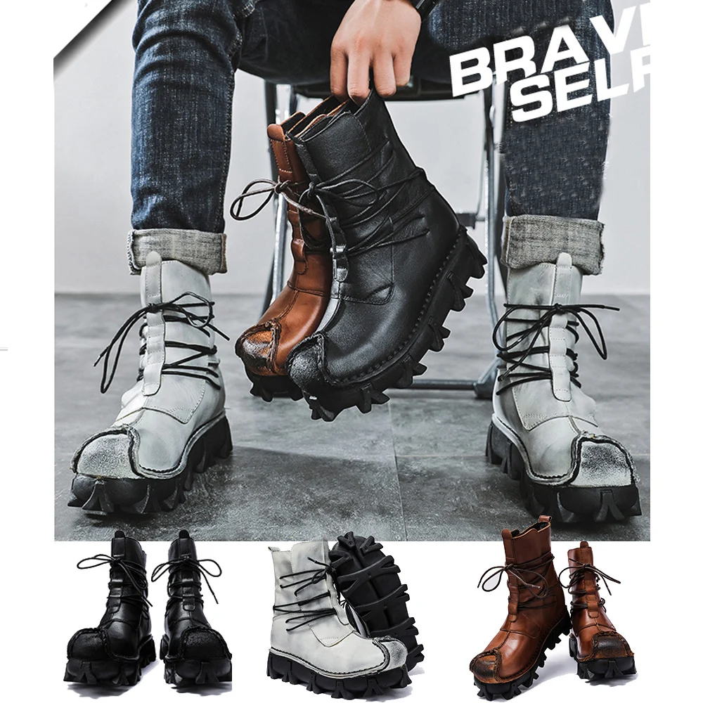 Botas con calavera de cuero ge - Sewing Latex reseña y precio