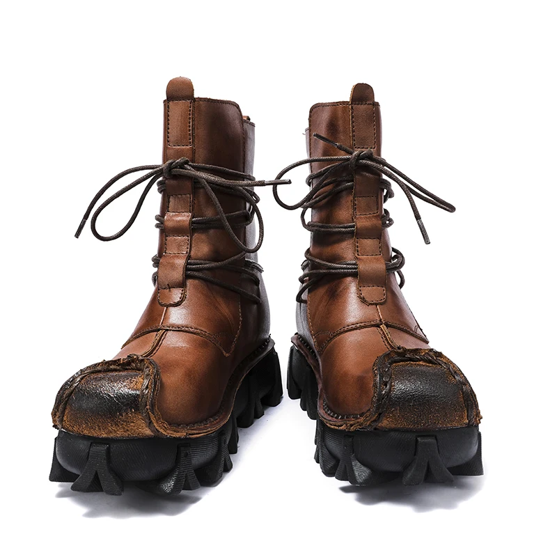 Botas con calavera de cuero ge - Sewing Latex reseña y precio